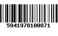 Código de Barras 5941978100871