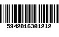 Código de Barras 5942016301212