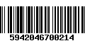 Código de Barras 5942046700214