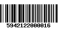 Código de Barras 5942122000016