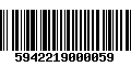 Código de Barras 5942219000059