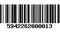 Código de Barras 5942262000013