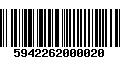 Código de Barras 5942262000020