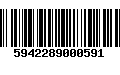 Código de Barras 5942289000591