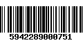 Código de Barras 5942289000751