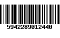 Código de Barras 5942289012440