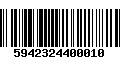 Código de Barras 5942324400010