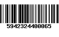 Código de Barras 5942324400065