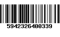 Código de Barras 5942326400339