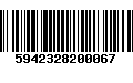 Código de Barras 5942328200067