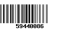 Código de Barras 59440086