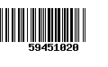 Código de Barras 59451020