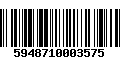 Código de Barras 5948710003575