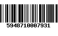 Código de Barras 5948710007931