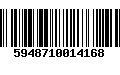 Código de Barras 5948710014168