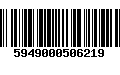 Código de Barras 5949000506219