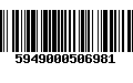 Código de Barras 5949000506981