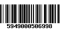 Código de Barras 5949000506998