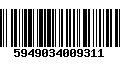 Código de Barras 5949034009311