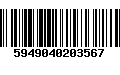 Código de Barras 5949040203567