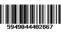 Código de Barras 5949044402867