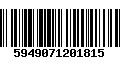 Código de Barras 5949071201815