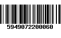 Código de Barras 5949072200060