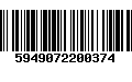 Código de Barras 5949072200374