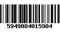 Código de Barras 5949084015904