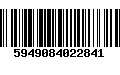 Código de Barras 5949084022841