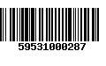 Código de Barras 59531000287