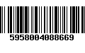 Código de Barras 5958004088669