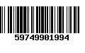 Código de Barras 59749901994