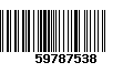 Código de Barras 59787538