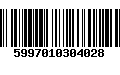 Código de Barras 5997010304028