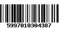 Código de Barras 5997010304387