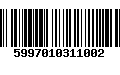 Código de Barras 5997010311002