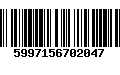 Código de Barras 5997156702047