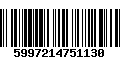 Código de Barras 5997214751130