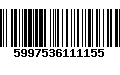 Código de Barras 5997536111155