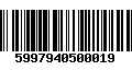 Código de Barras 5997940500019