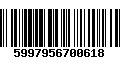 Código de Barras 5997956700618