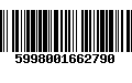 Código de Barras 5998001662790