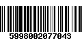 Código de Barras 5998002077043