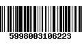 Código de Barras 5998003106223