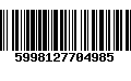 Código de Barras 5998127704985