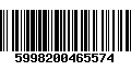 Código de Barras 5998200465574