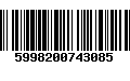 Código de Barras 5998200743085