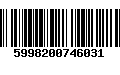 Código de Barras 5998200746031