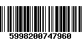 Código de Barras 5998200747960